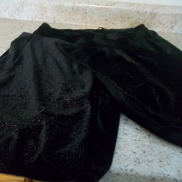 NWT ALFANI WIDE LEG MEDIUM BLACK SPARKLE SLACKS - Picture 4 of 4